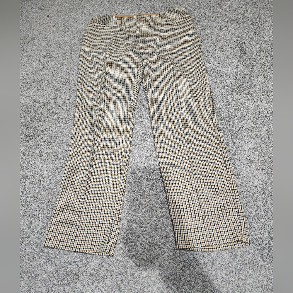 The Limited Elegant Tan Checkered Women's Dress Pants Size 8